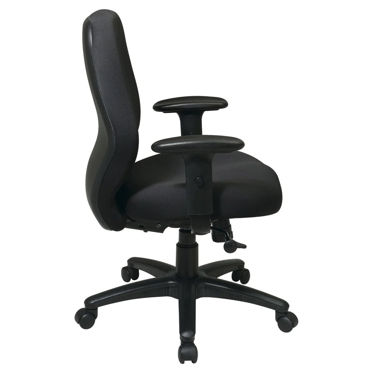 Free Flex Coal Mid Back Syncro Tilt Adjustable Arms Office Chair