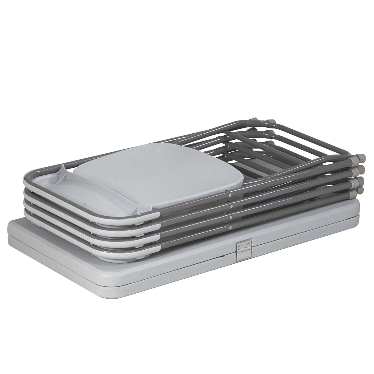 Office Star 5-piece Resin Folding Table and Chair Set