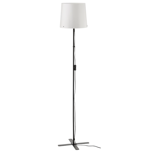 IKEA BARLAST Floor lamp, black/white, 150 cm (59 ")