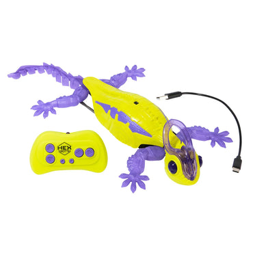 HEX Bots Wall Crawler Chameleon - Purple Body and Green Shell