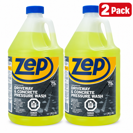 (2 Pack) Zep 3.78L Driveway & Concrete Cleaner Pressure Wash