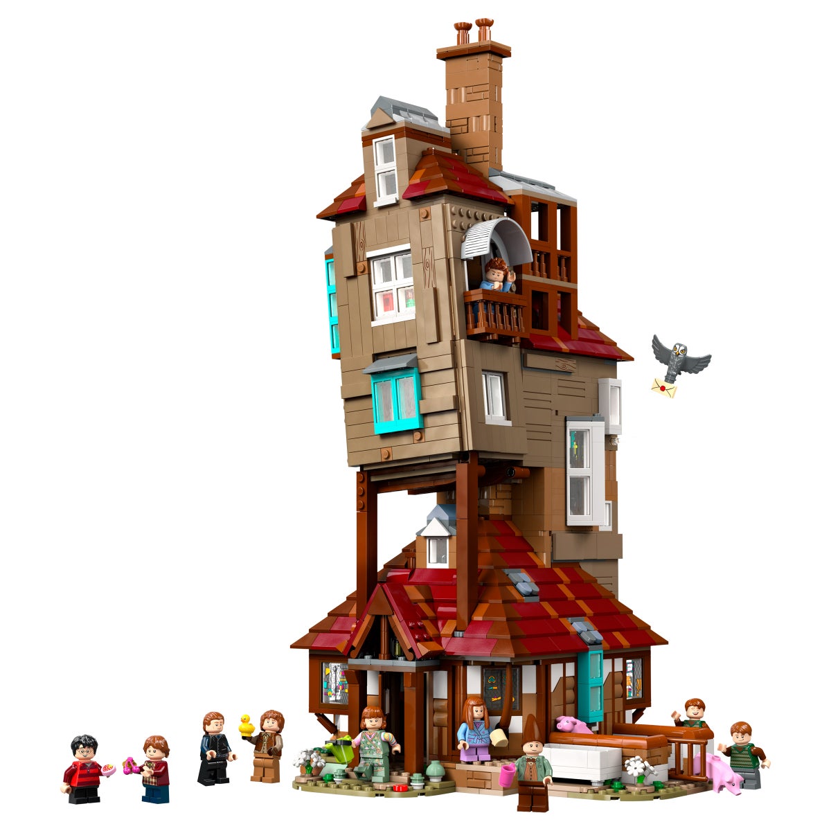 Online Only LEGO Harry Potter The Burrow – Collectors’ Edition, Weasley House Building Set with Bonus LEGO Harry Potter Hogwarts Castle: Flying Lessons