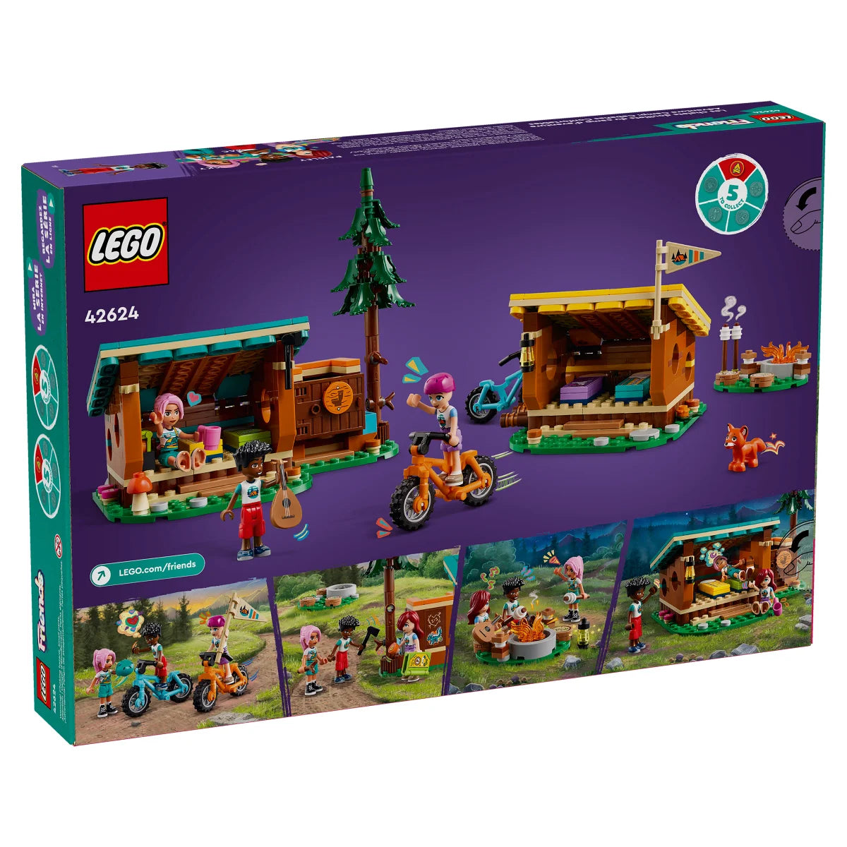 LEGO Friends Adventure Cozy Cabins Camping 42624