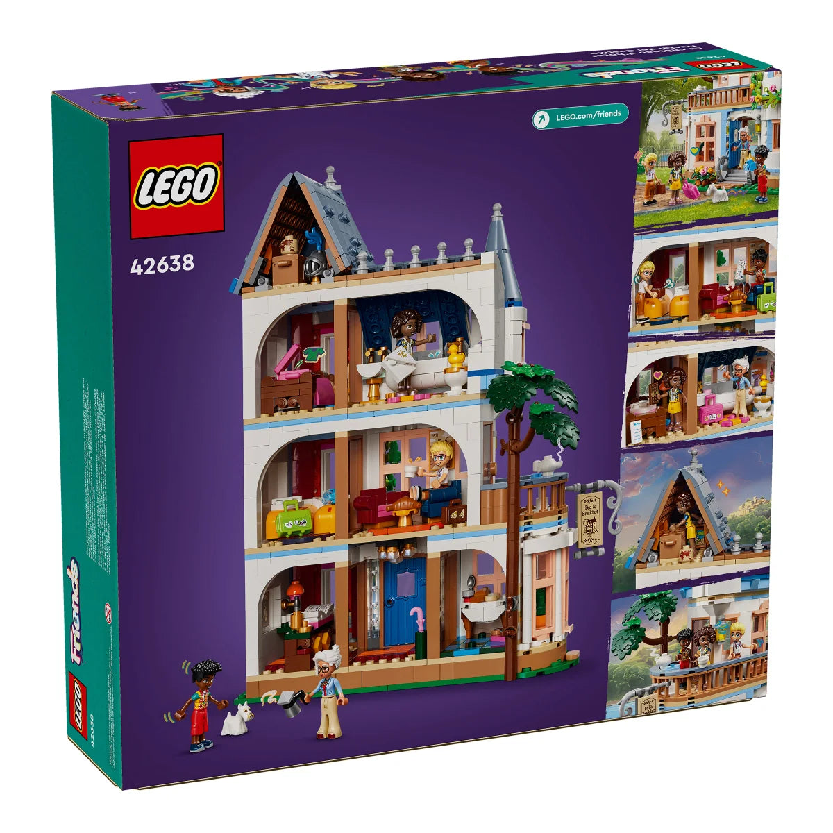 LEGO Friends Castle Bed and Breakfast Hotel Playset with Mini Dolls