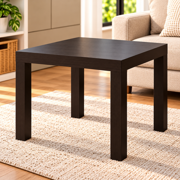 IKEA LACK Modern Square Side Table (2-PACK), Black-Brown, 55x55 cm (21 5/8 x21 5/8 ") Minimalist Wooden-Look End Table, Lightweight Accent Coffee Table for Living Room, Bedroom, Sofa Side, Bedside & Small Spaces