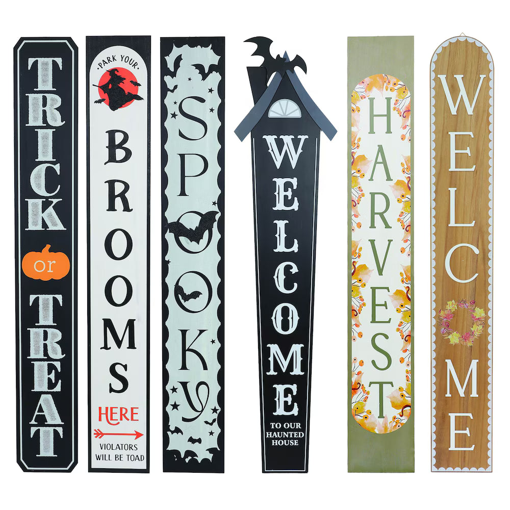 5 ft Wooden Porch Sign (Assorted)