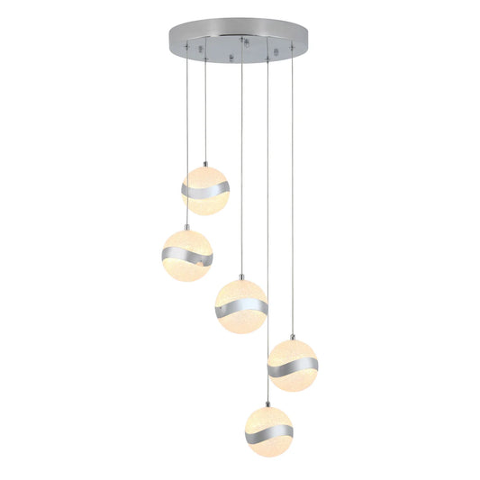 Artika 5-Light Wavey LED Pendant