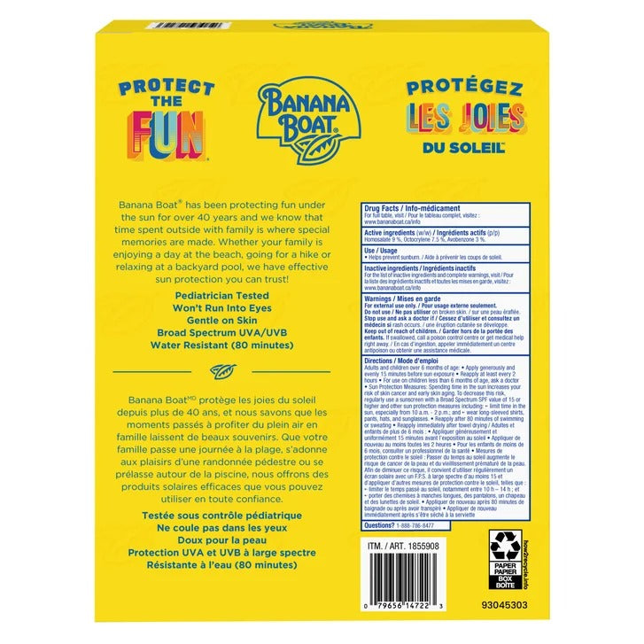 Banana Boat Kids Sunscreen Lotion SPF 50 – 3 x 240 mL | Broad Spectrum UVA/UVB Sun Protection for Children