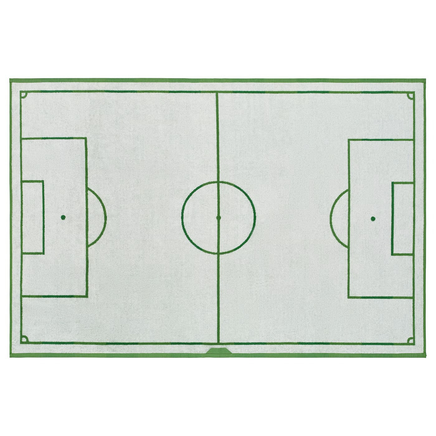 IKEA SPORTSLIG Bath sheet, green/football pitch, 100x150 cm (39x59 ")