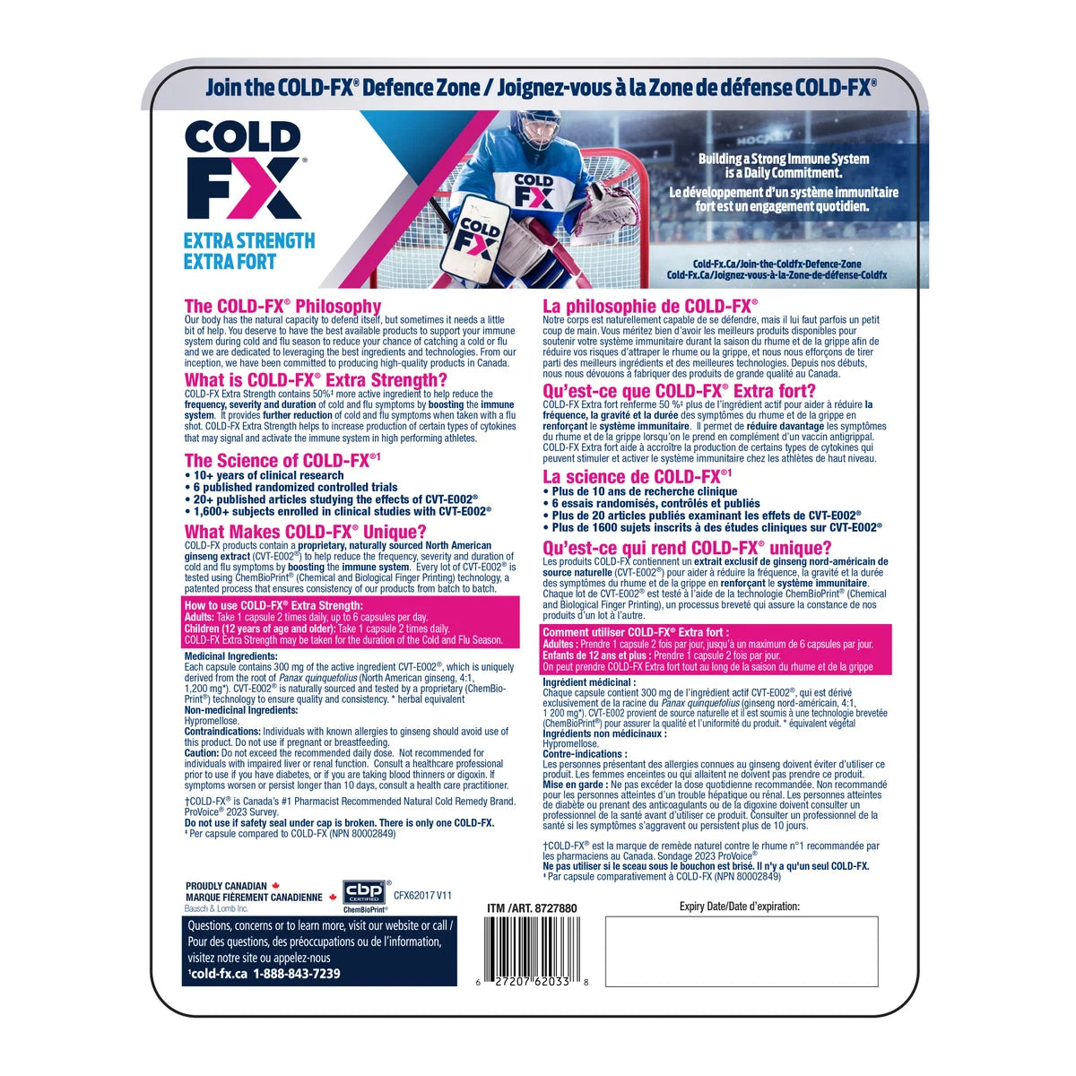 COLD-FX Cold & Flu Care Extra Strength 300 mg, 150 + 18 Capsules