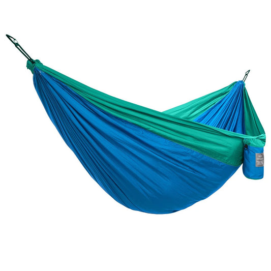 Cascade Oasis 2-Person Travel Hammock 🌴 Lightweight Nylon Camping & Backpacking Hammock with Straps, Carabiners & Portable Storage Bag