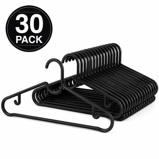 (30 PACK) IKEA SPRUTTIG Hanger, black (Polypropylene)
