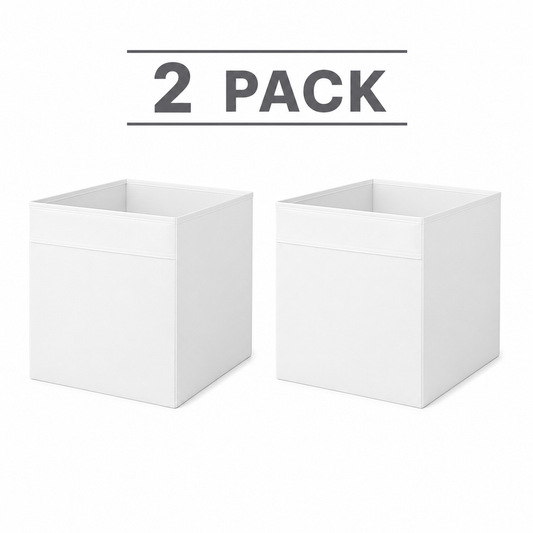 (2 PACK) IKEA DRÖNA Box, 33x38x33 cm (13x15x13 "), WHITE