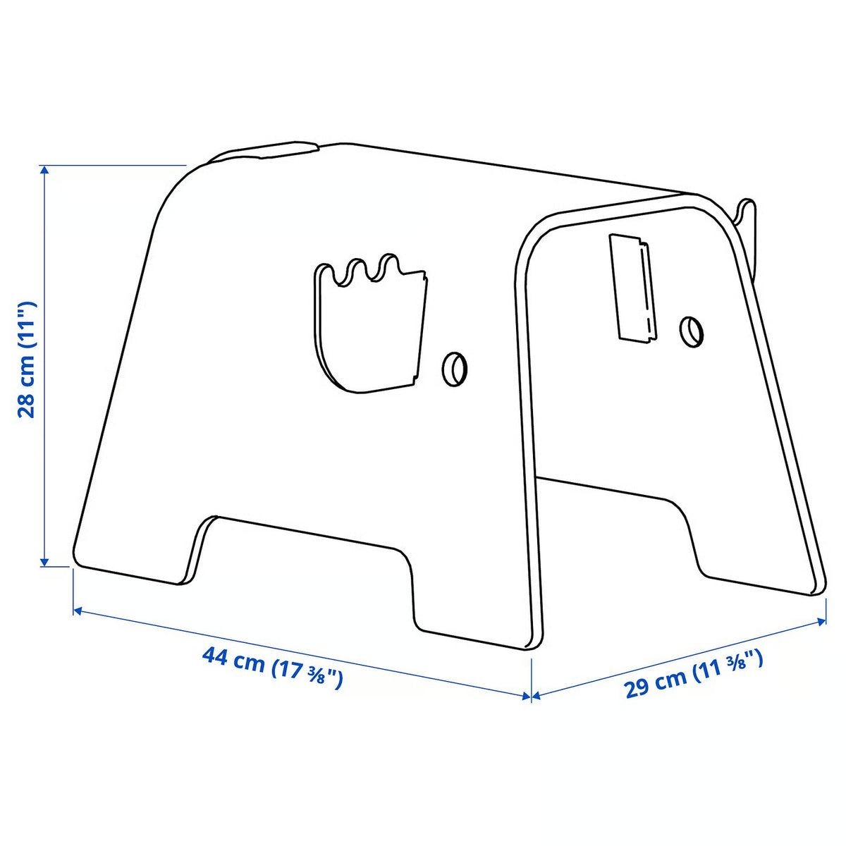 IKEA GREJSIMOJS Children's stool, moose shaped
