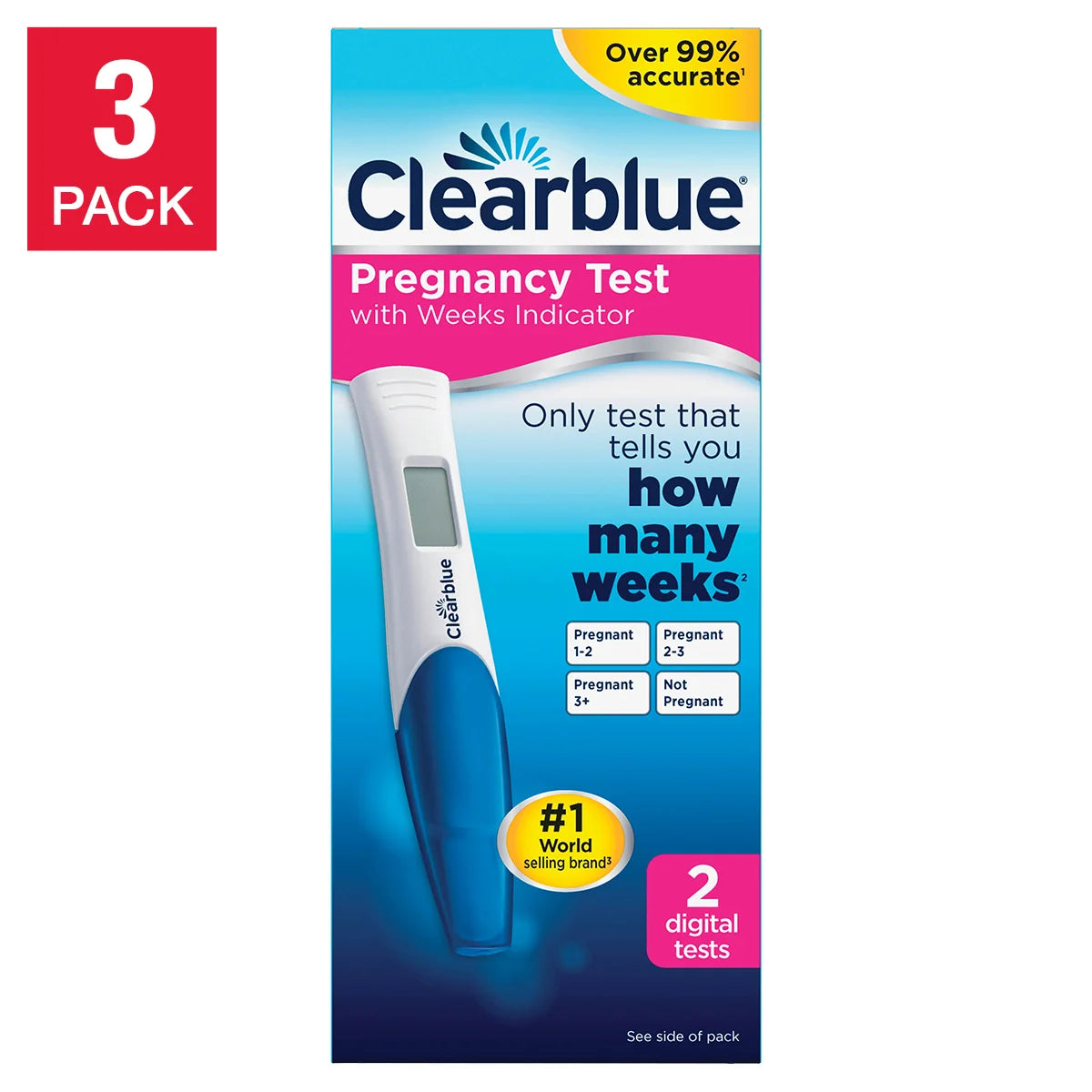 Clearblue Digital Pregnancy Test with Conception Indicator - 3 x 2 Tests