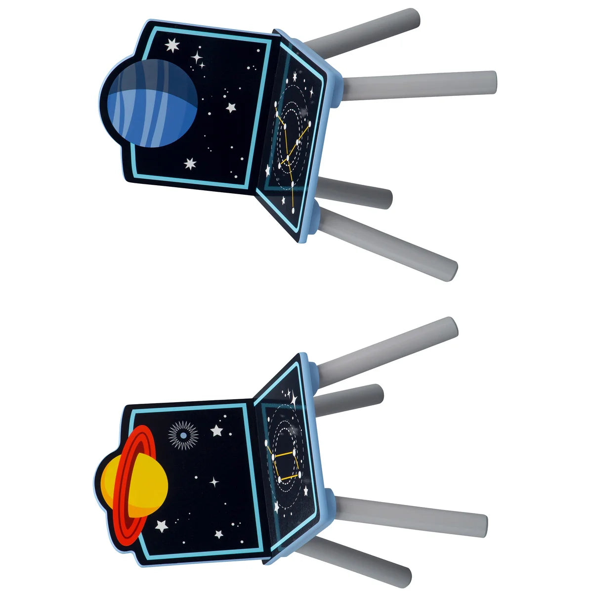 Delta Children Space Adventures Kids Wood Table and Chair Set with Storage