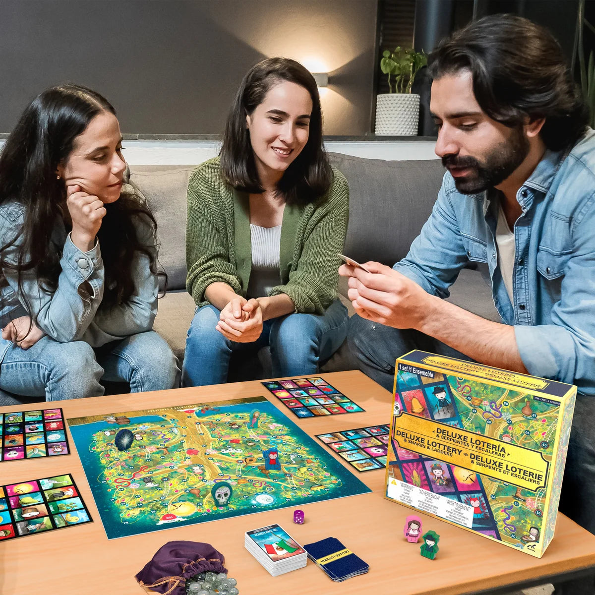 Deluxe Lottery & Snakes & Ladders Game
