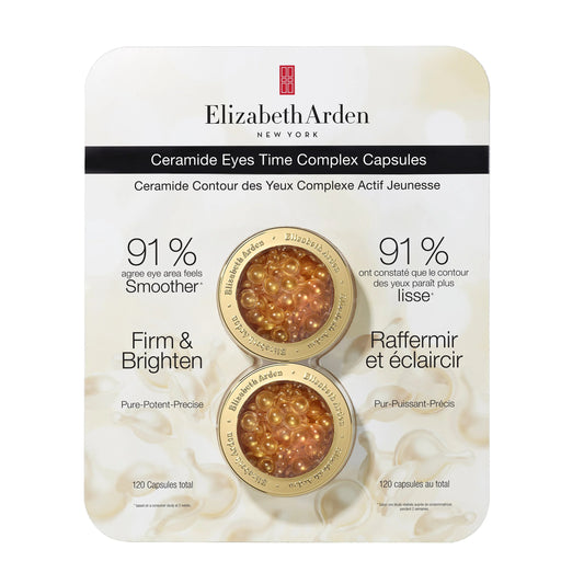 Elizabeth Arden Ceramide Eyes Time Complex Capsules | Advanced Eye Serum Capsules for Fine Lines & Hydration