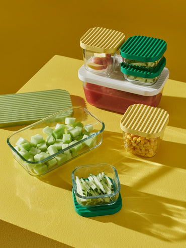 (5-Piece) IKEA Glass Food Storage Container Set with Lids