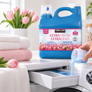 Kirkland Signature UltraFresh Premium Fabric Softener, Refreshing Scent, 5.53 L, 276 Loads