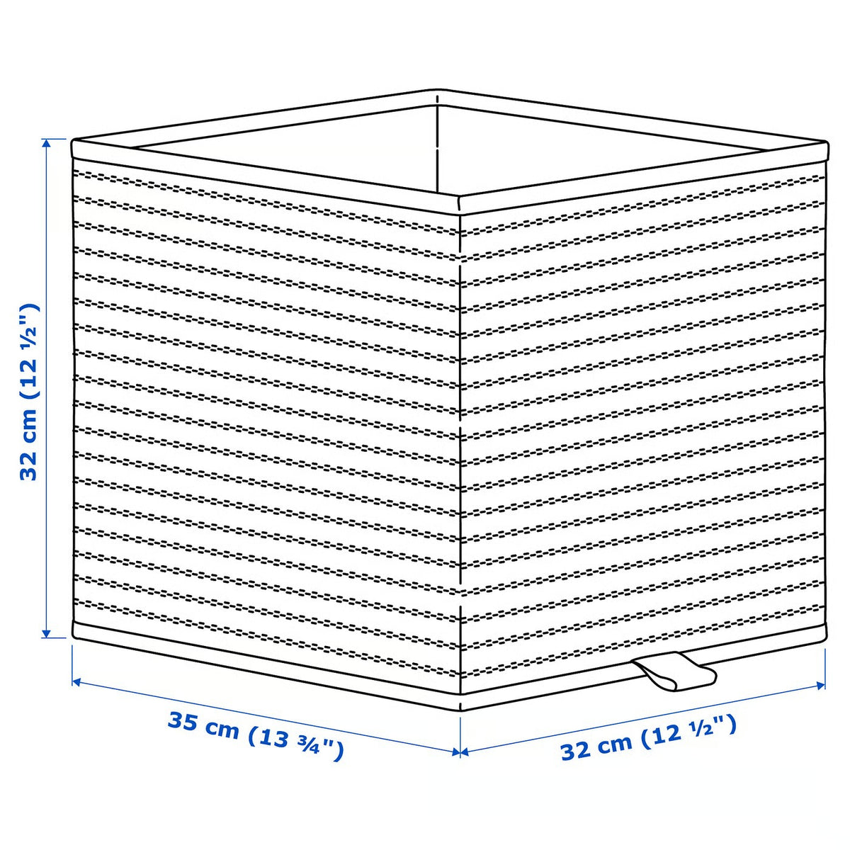 IKEA GNABBAS Basket, 32x35x32 cm (12 ½x13 ¾x12 ½ ")
