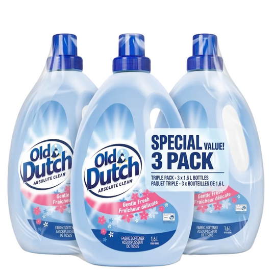 OLD DUTCH Gentle Fresh Liquid Fabric Softener 1.6L x 3 Pack