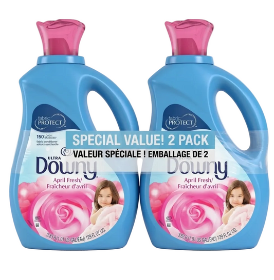 Downy Ultra Liquid Fabric Conditioner April Fresh 150 Loads 3.83 L ( 2 Packs)