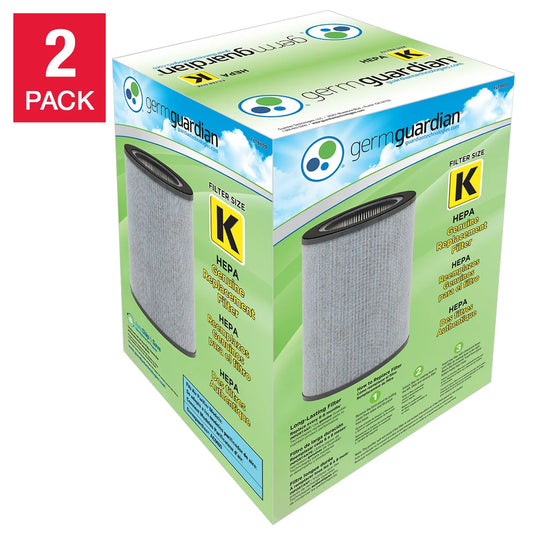 GermGuardian FLT9400 HEPA Genuine Replacement Filter K, Pack of 2