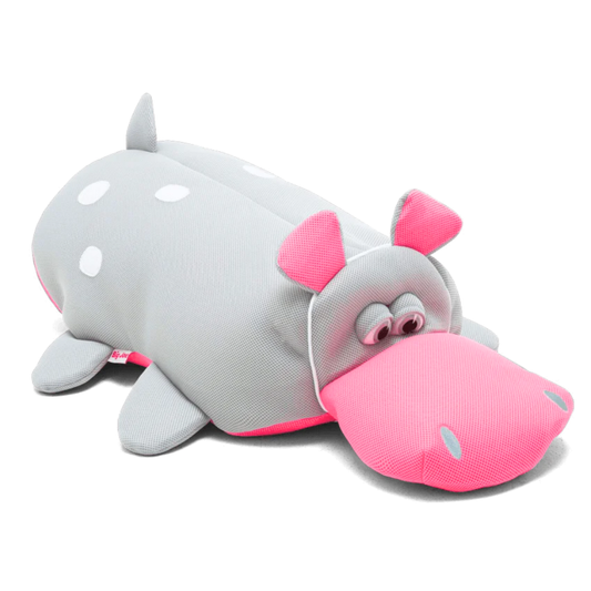 Hippo Large Kids Pool Float Toy – Mesh Water Lounger