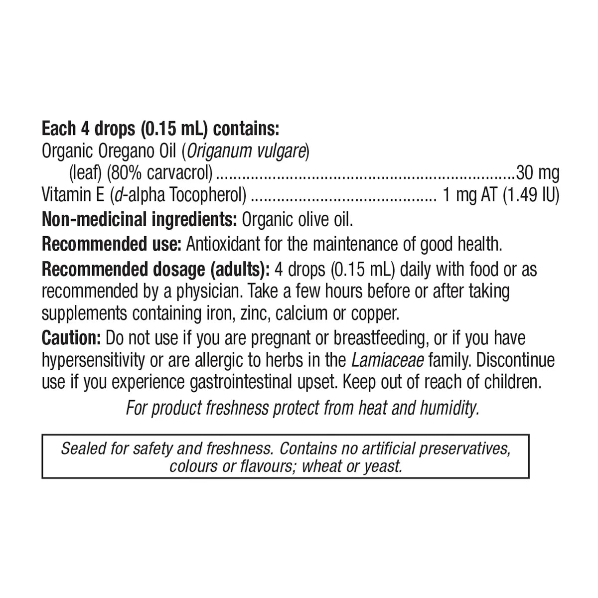 Holista Organic Oregano Oil 80% Carvacrol – 2 x 25 ml