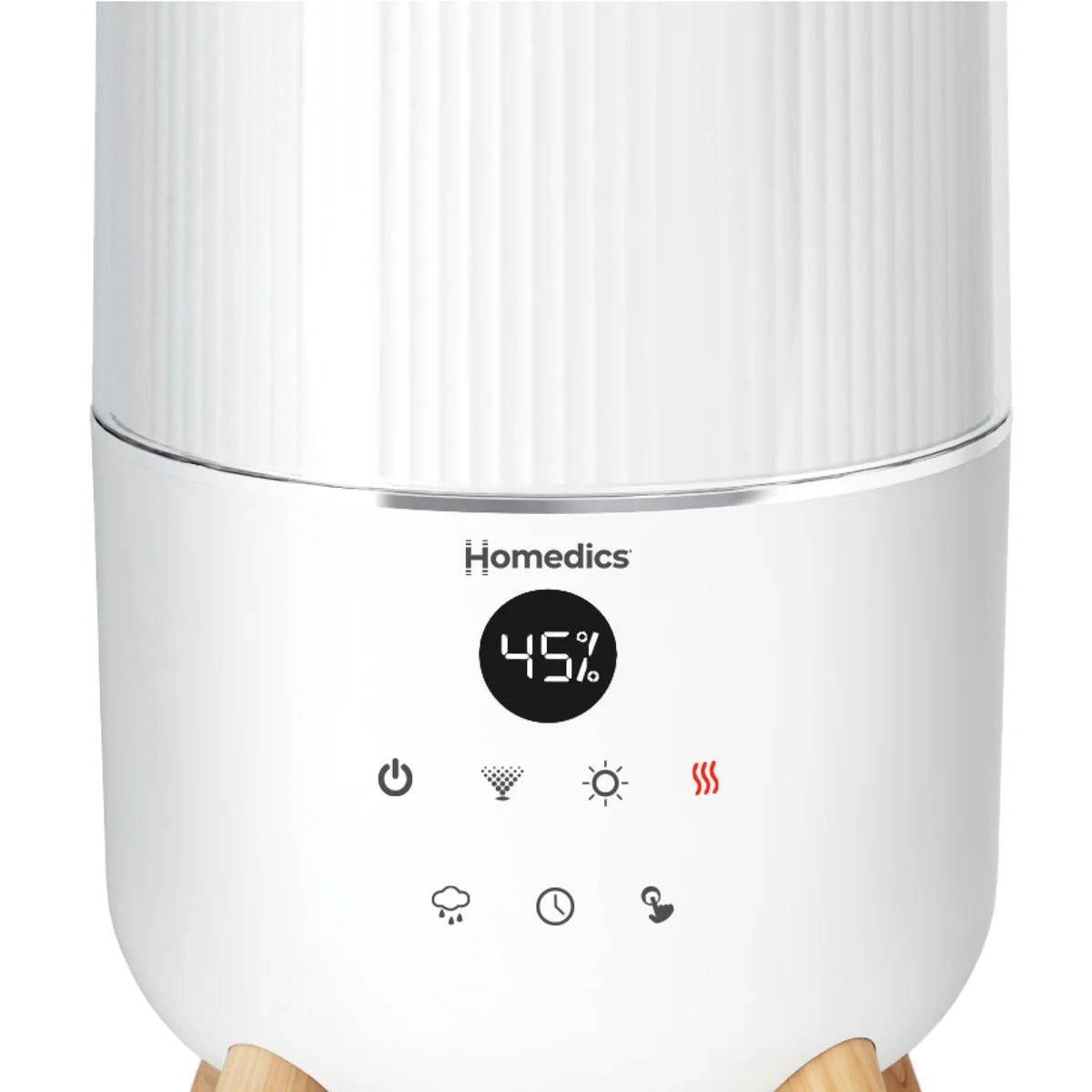 Homedics 360° Deluxe Warm & Cool Mist Top Fill Ultrasonic Humidifier with 3-pack of Essential Oil Pads