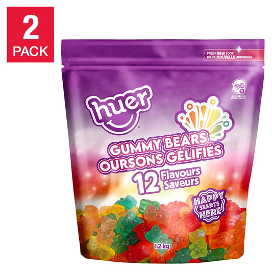 Huer Gummy Bears, Candy 2 × 1.2 kg