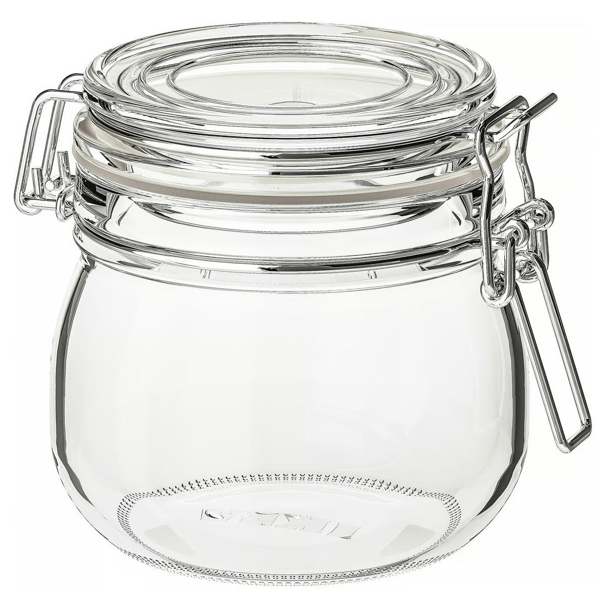 (6 Piece) IKEA KORKEN Jar with lid, clear glass, 0.5 l (17 oz)