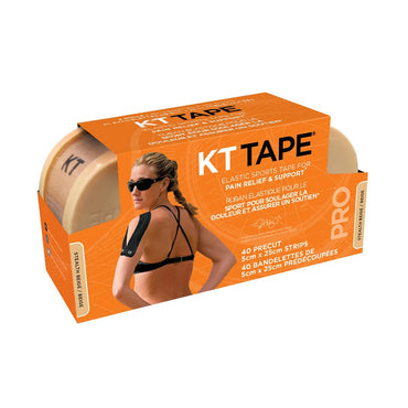 KT Tape Pro Elastic Sport Tape, 2 x 20 Pre-Cut Strips