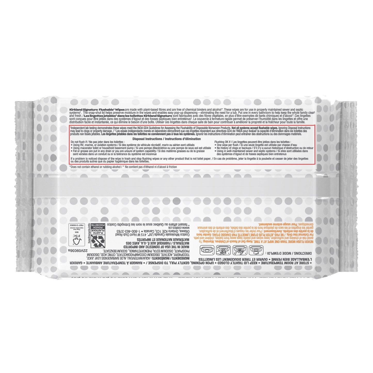 Kirkland Signature Flushable Wipes – 640 Count | Gentle, Strong & Hygienic Everyday Cleaning Wipes