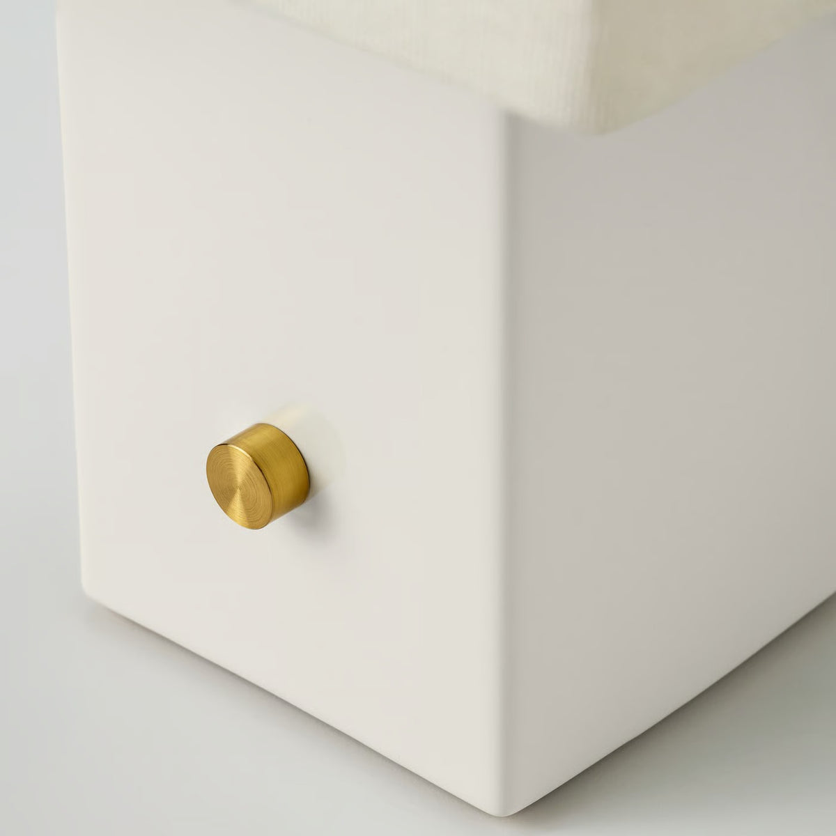 IKEA Ceramic Table Lamp with Linen Shade, Dimmable, 35 cm