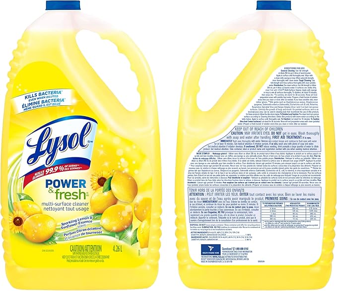 Lysol Lemon All-Purpose Germ-Killing Cleaner-4.26L