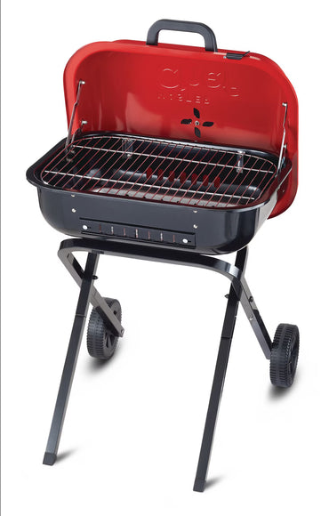 MASTER Chef Portable Americana Walk-A-Bout Charcoal BBQ Grill with Folding Legs