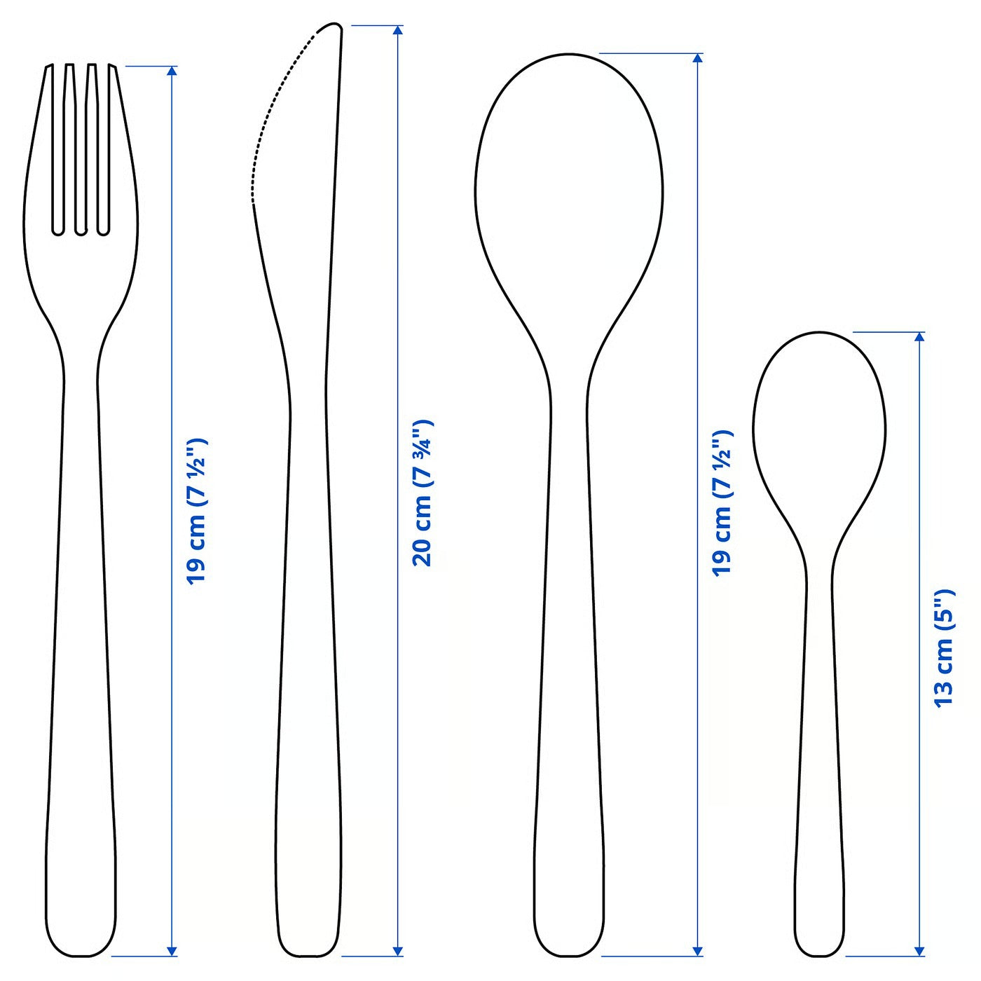 ( 16-Piece) IKEA MOPSIG cutlery set