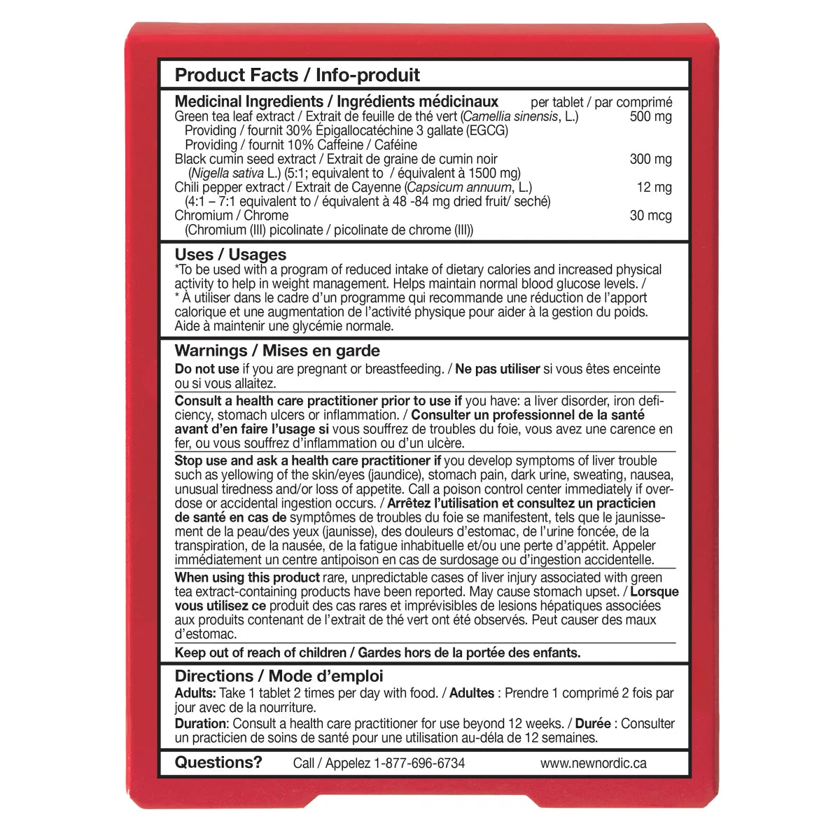 New Nordic Chili Burn Max, 60 Tablets, 2-pack