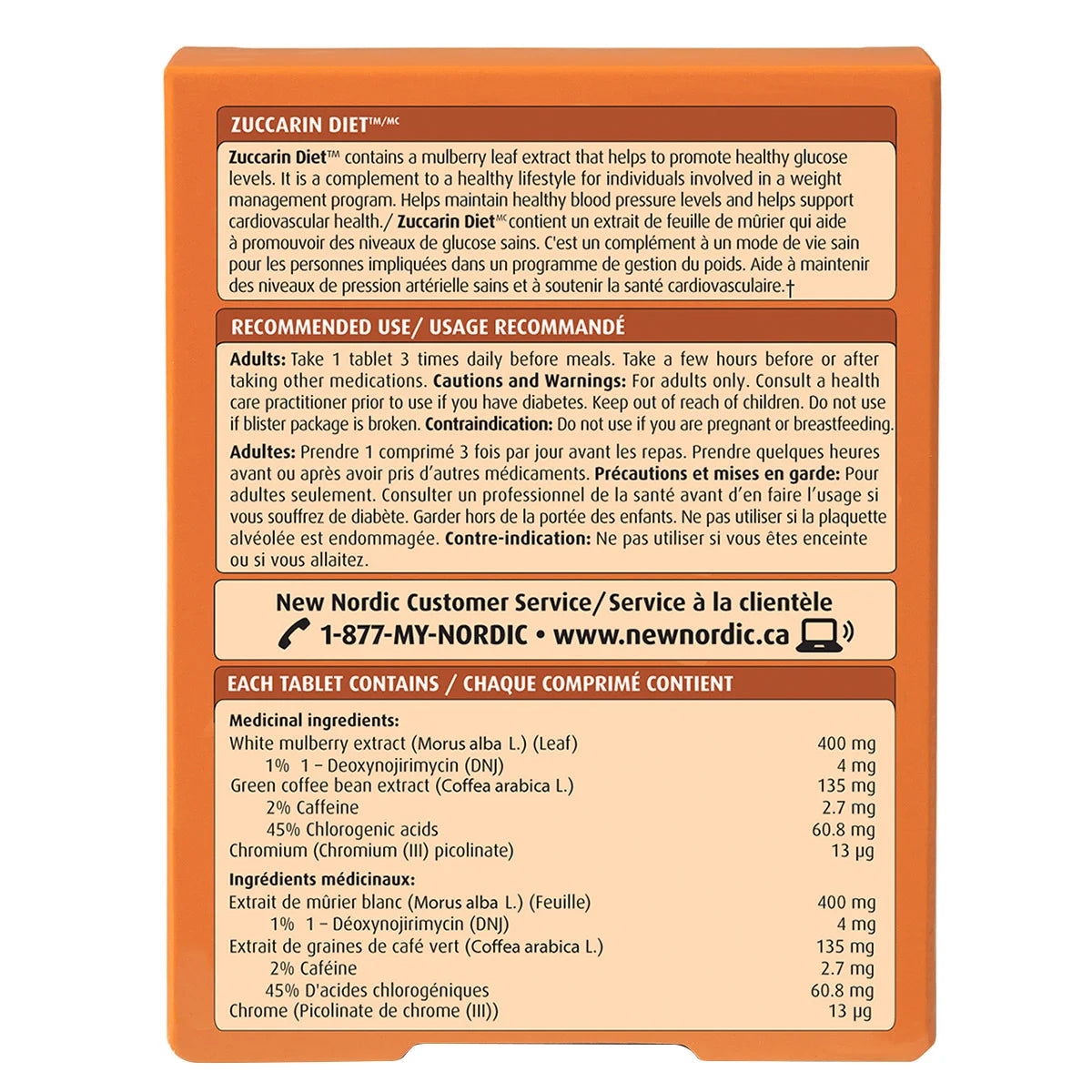 New Nordic Zuccarin Diet, 60 Tablets, 2-Pack