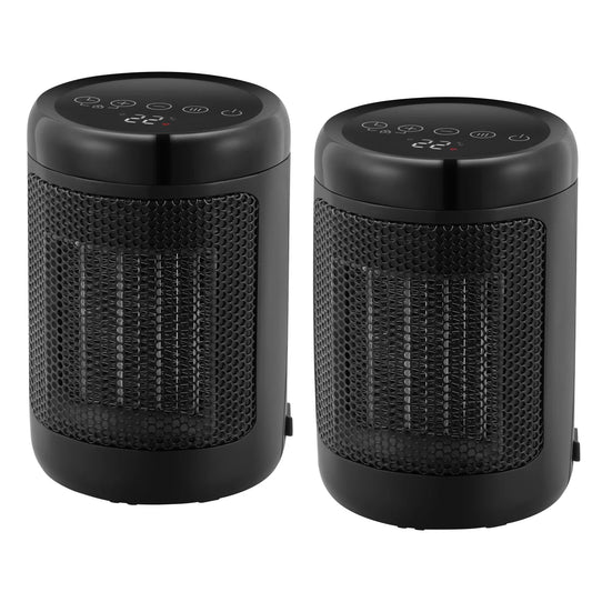 2-Pack OmniHeat Digital Ceramic Personal Heaters
