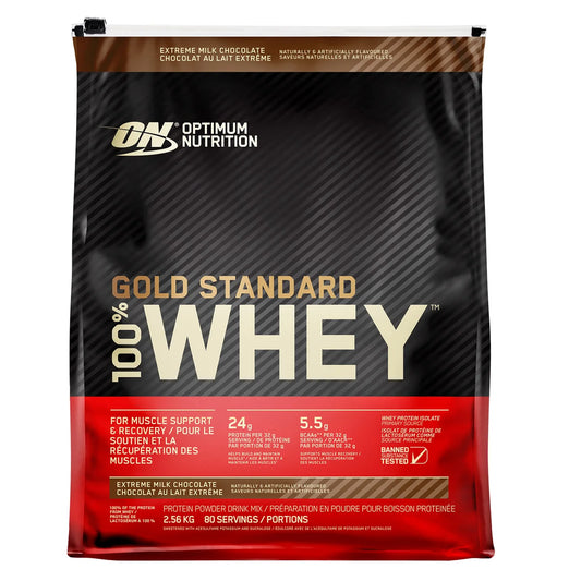 Optimum Nutrition GOLD STANDARD 100% Whey Protein, Extreme Chocolate Shake