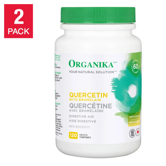 Organika Quercetin 120 caplets, 2-pack