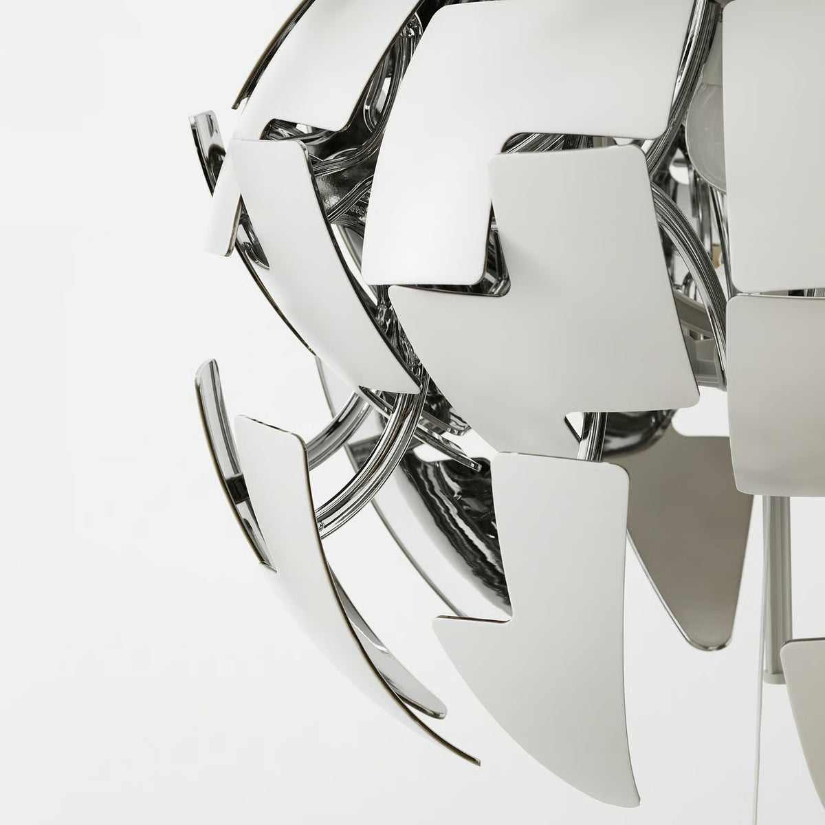 IKEA PS 2014 Pendant lamp, white/silver color, 35 cm (14 ")