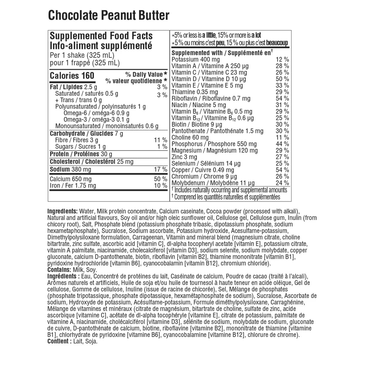 Premier Protein High-protein Chocolate Peanut Butter Shake, 18 x 325 mL