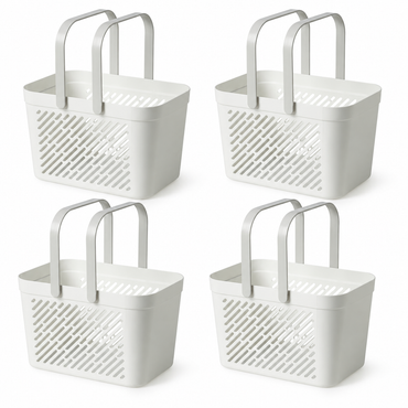 IKEA RÅNEN Bathroom Storage Basket with Foldable Handles