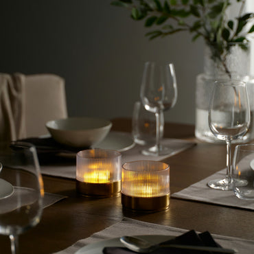 IKEA SNÖRPTRÅD LED table decoration, battery operated brass color
