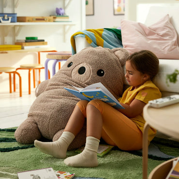 IKEA GREJSIMOJS Soft toy, bear/beige, 100 cm (39 ¼ ")