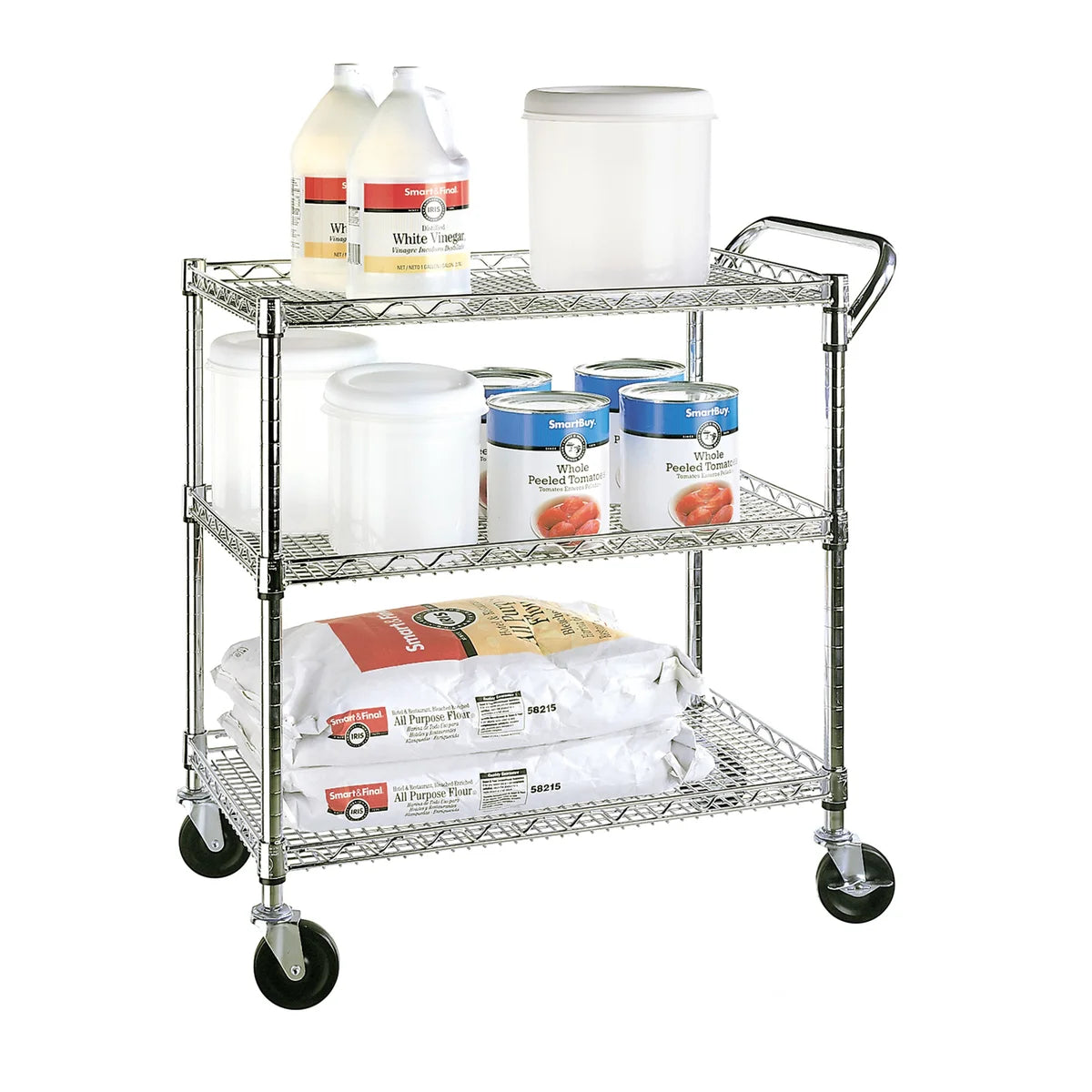 Seville Classics 3-Shelf Utility Cart